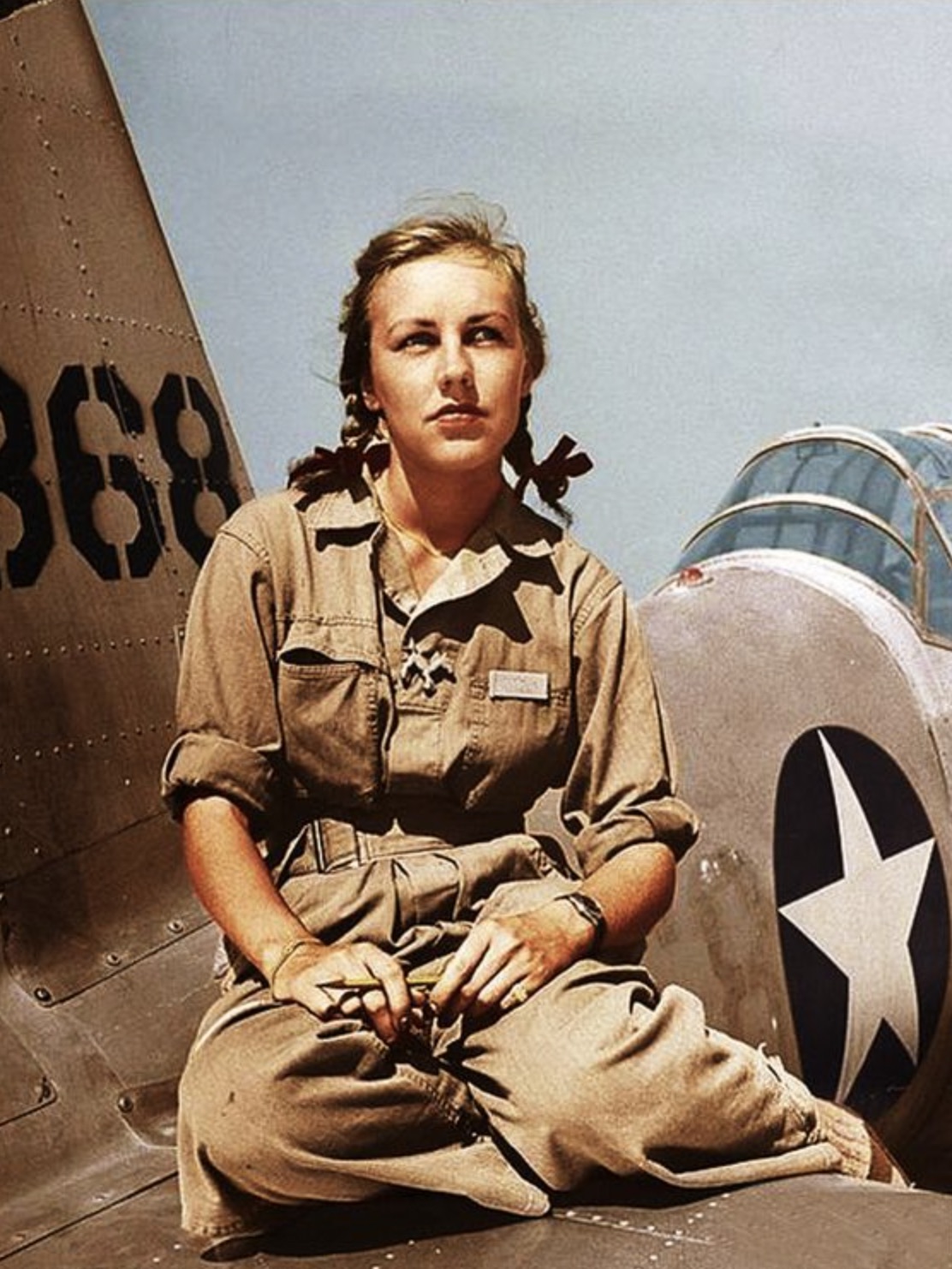 Shirley Slade, a World War II WASP pilot of B-26s and B-39s 